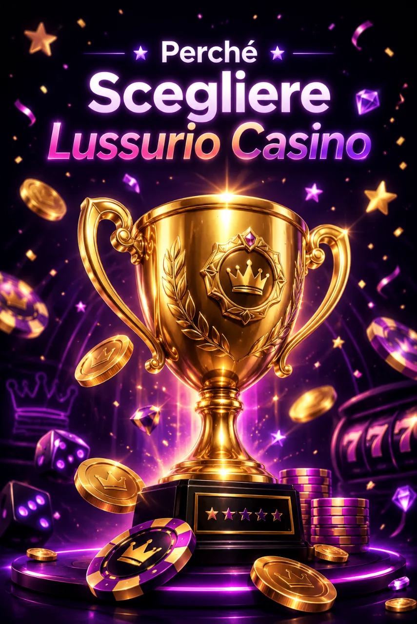 Trofeo dorato su sfondo scuro con stelle